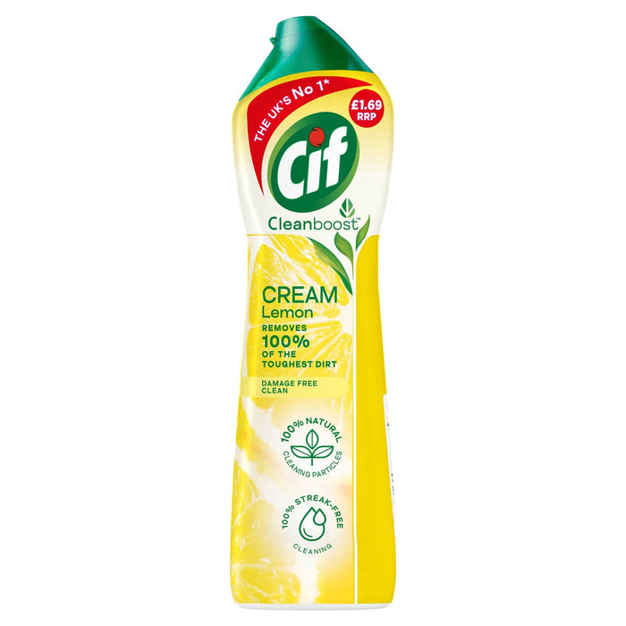 Cif Lemon Cream Cleaner multipurpose surface cleaner 500ml