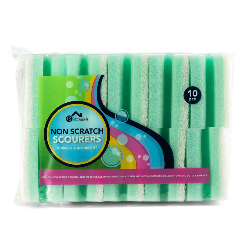 CS Home Non Scratch Sponge Scourers 10 Pack