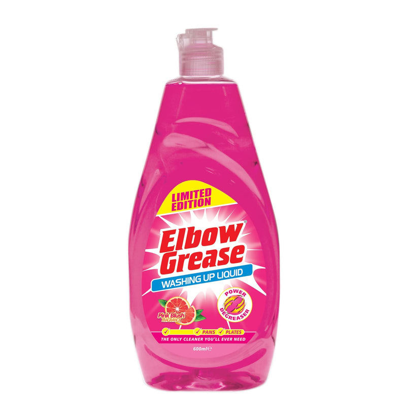 Elbow Grease Washing Up Liquid, Pink Blush 600ml