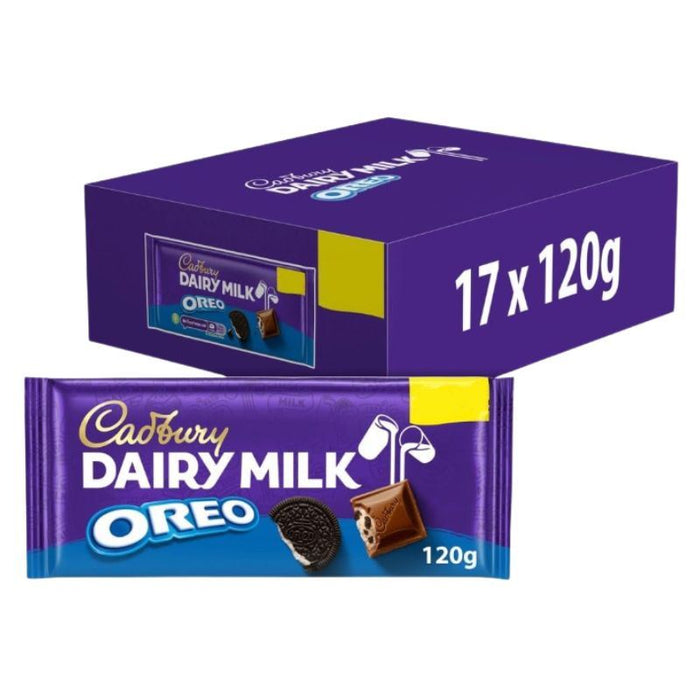 Cadbury Dairy Milk Oreo Chocolate Bar (17 x 120g)