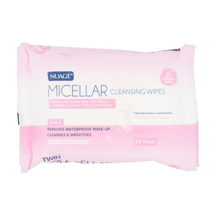 Nuage Cleansing Wipes 3-in-1 Micellar 20 's
