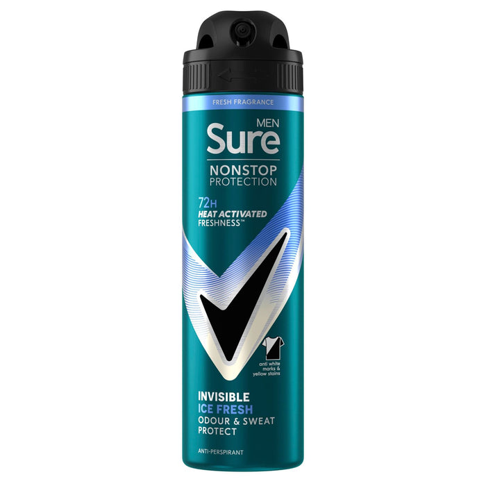Sure Men Invisible Ice Fresh 72H Antiperspirant Deodorant (150ml)