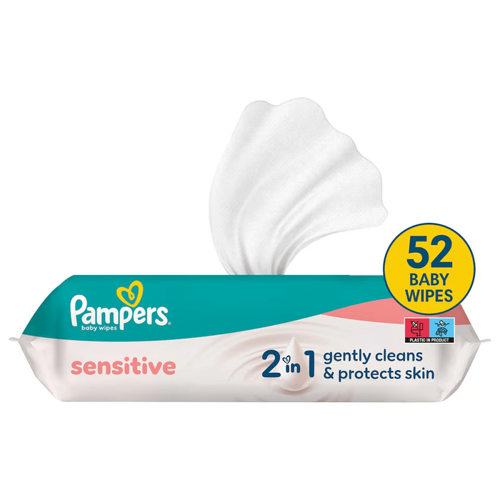 Pampers Sensitive Baby Wipes, 52 Pack