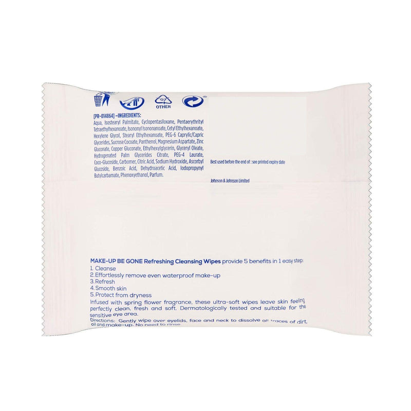 Johnson's Face Care Make Up Be Gone Refreshing Wipes (Pack of 25) - image 5