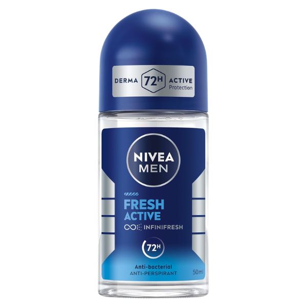 Nivea Men Fresh Active Antiperspirant Roll-on for Men 50ml