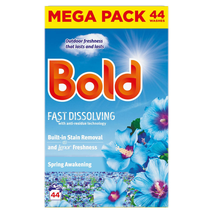 Bold Spring Awakening Laundry Detergent 44 Washes, (2.2kg)