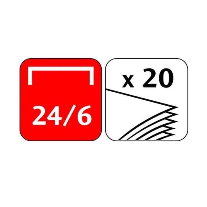 Maped Office Essentials Half Strip Metal Stapler (20 sheets)