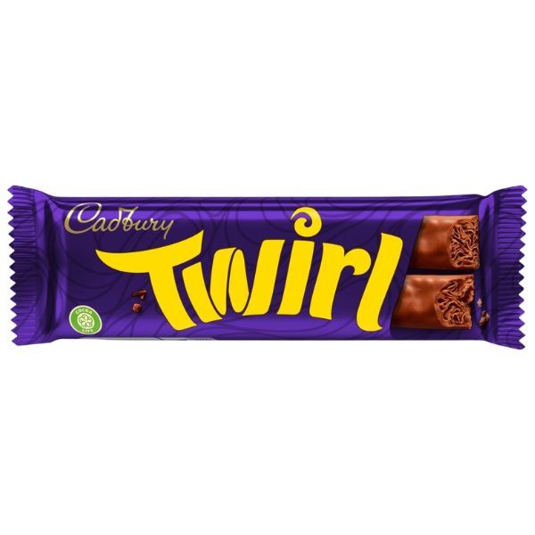 Cadbury Twirl Milk Chocolate Bar (48 x 43g)