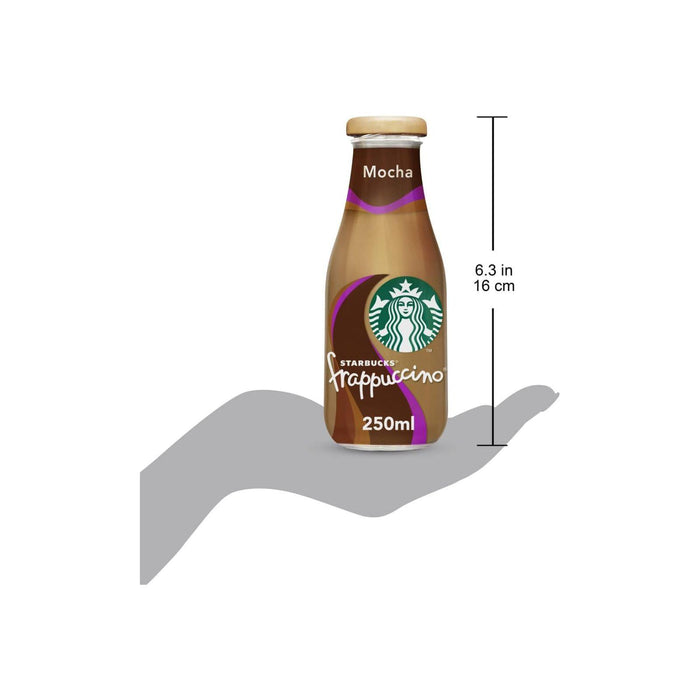 STARBUCKS Frappuccino Mocha Chocolate Flavour Low fat Coffee Drink Bottle 250ml (Box of 8)