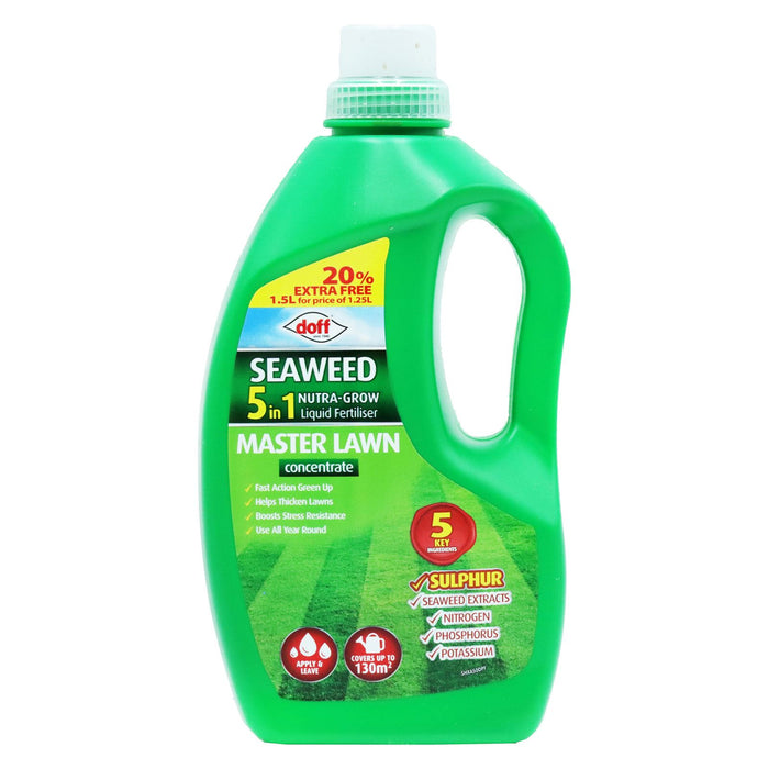 Doff Lawn Feed Seaweed 5-in-1 Liquid Fertiliser Master Lawn (2L)