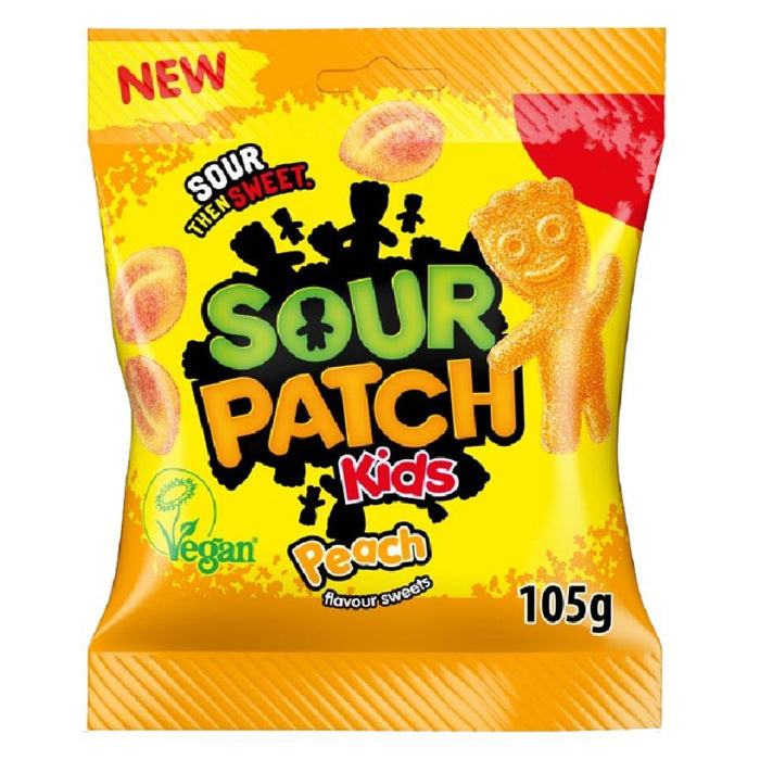 Sour Patch Kids Peach Flavour Sweets (10 x 105g)