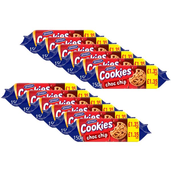 McVitie's The Chunky One Choco Chip Cookies (12 x 150g)