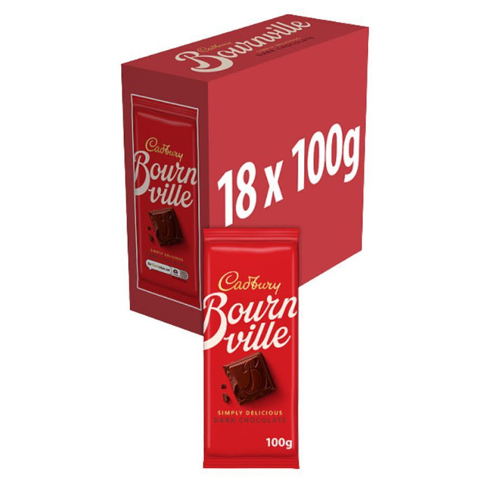 Cadbury Bournville Classic Dark Chocolate Bar (18 x 100g)