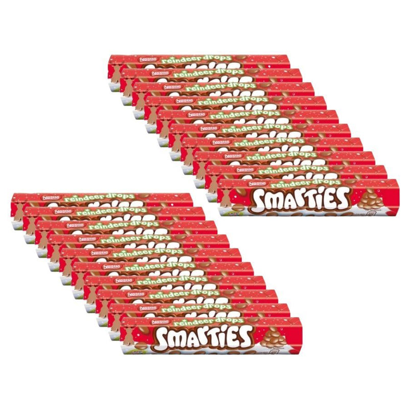 Smarties Reindeer Drops Chocolate Giant Tube (20 x 120g)