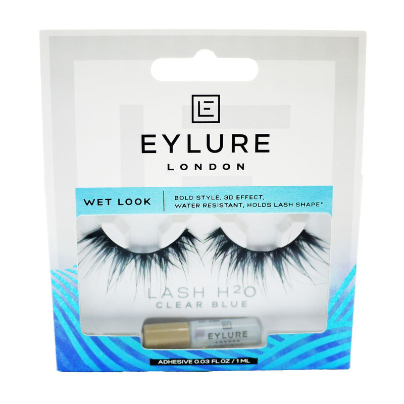 Eylure Lash H20 Wet Look Faux Mink Eyelashes Clear Blue