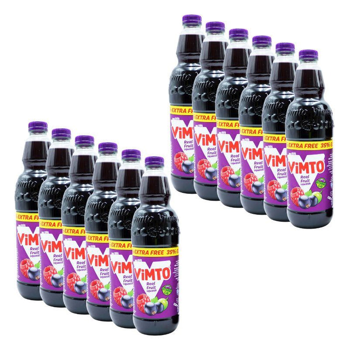 Vimto Original Fruit Juice Cordial No Added Sugar (12 x 1L)