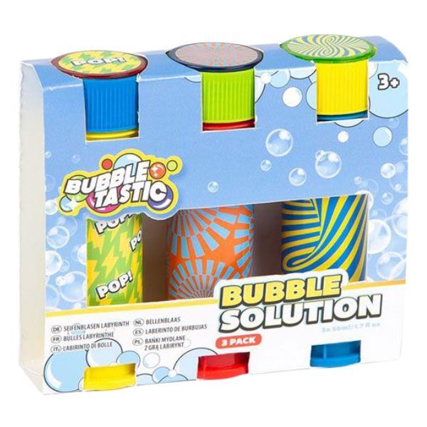 Bubbletastic Bubble Solution, 3 Pack (50ml)