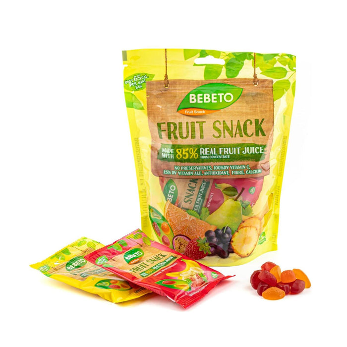 Bebeto Fruit Snacks  7 Pack 105g (Box of 18)