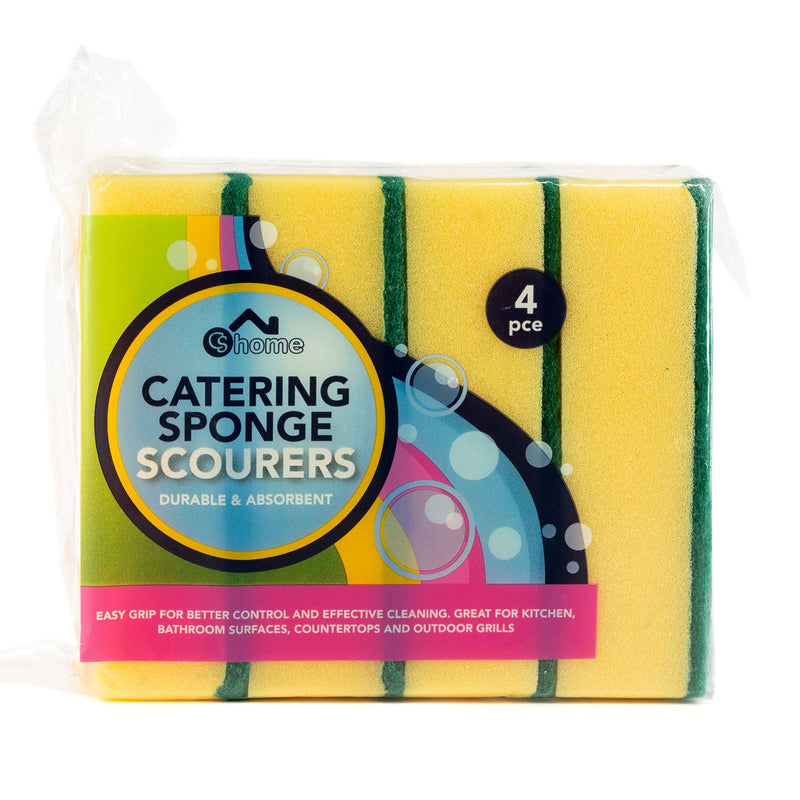 CS Home Sponge Scourers Catering 4 Pack