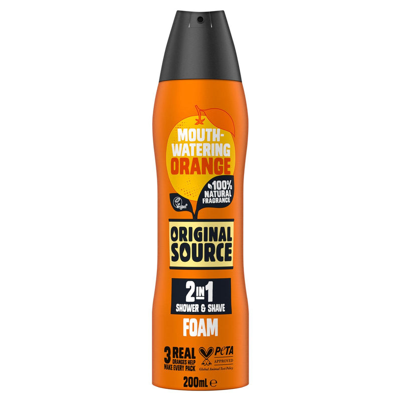 Original Source Orange 2-in-1 Shower and Shave Foam (200ml)