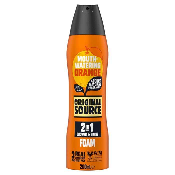 Original Source Orange 2-in-1 Shower and Shave Foam (200ml)