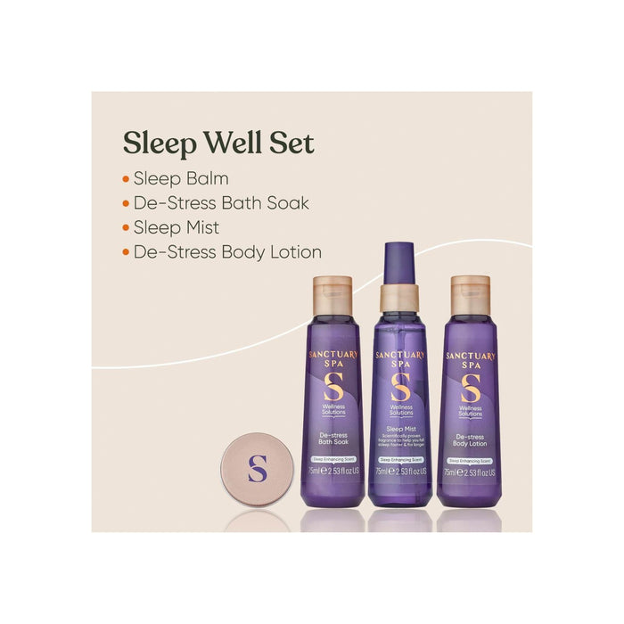 Sanctuary Spa Sleep Well Set, Vegan, Gift For Women, Wellness Gift
