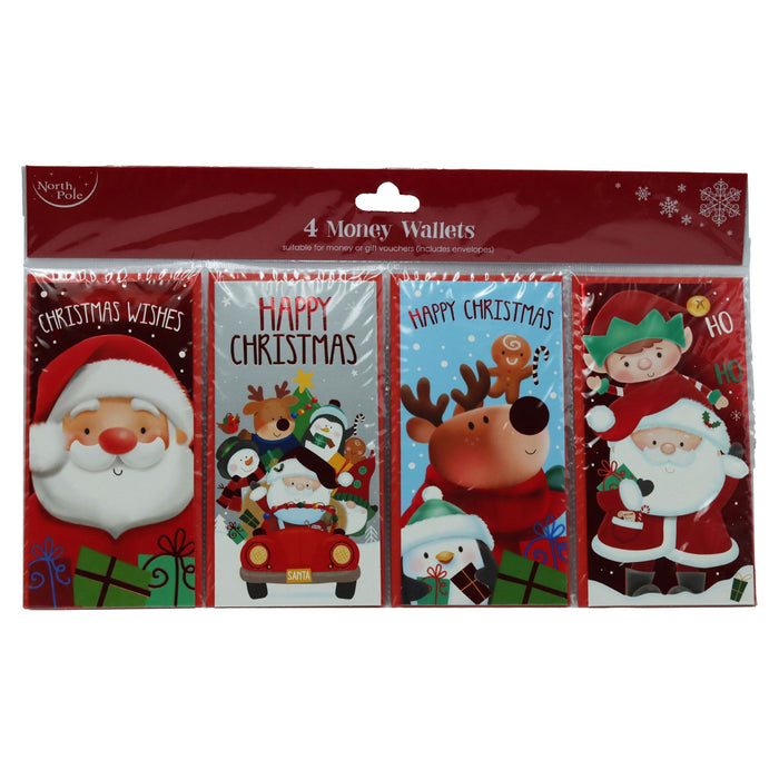 Christmas Money Wallet Card  Xmas Characters Cute