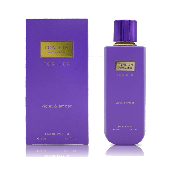 London Fragrances Eau De Parfum For Her Violet & Amber 100ml