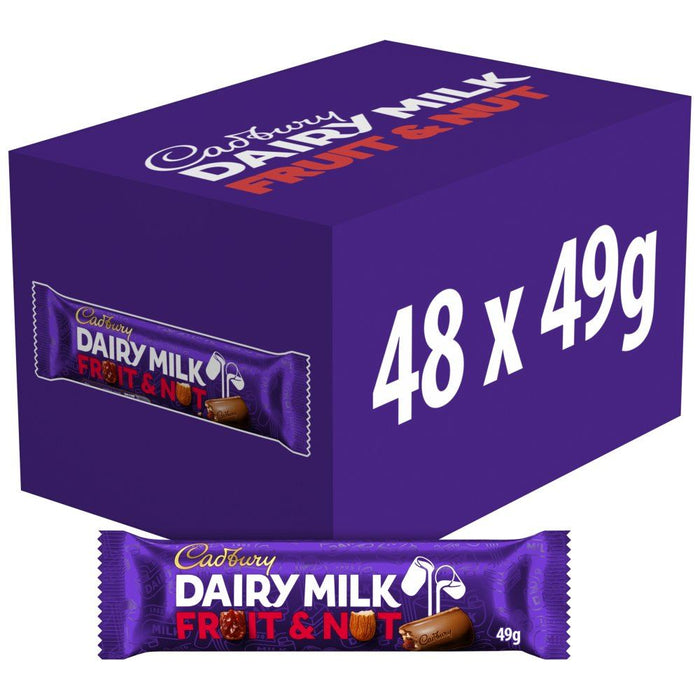 Cadbury Dairy Milk Fruit & Nut Chocolate Bar (48 x 49g)