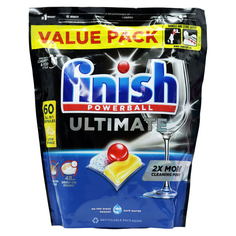 Finish Ultimate Lemon Dishwashing Tablets 60s