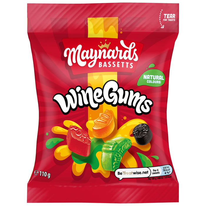 Maynards Bassetts Wine Gums Sharing Sweets Bag (10 x 110g)