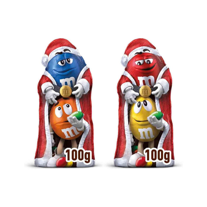 M&M’s Milk Chocolate Christmas Santa Hollow Shape with Mini Chocolate M&M’s 100g (Box of 20)