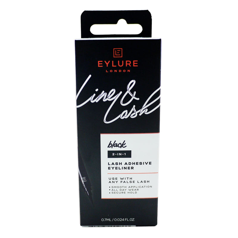 Eylure Line & Lash 2 In 1 Adhesive Eyeliner Black