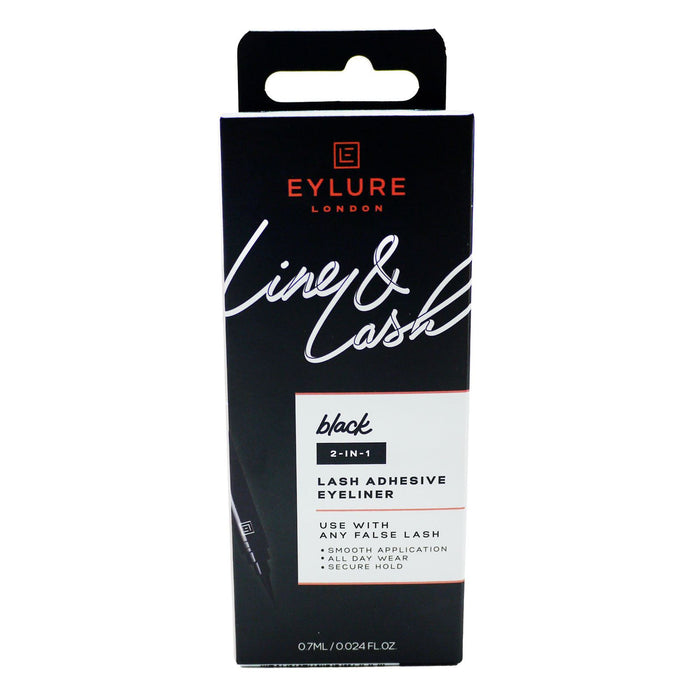 EYLURE LINE & LASH 2 IN 1 ADHESIVE EYELINER BLACK