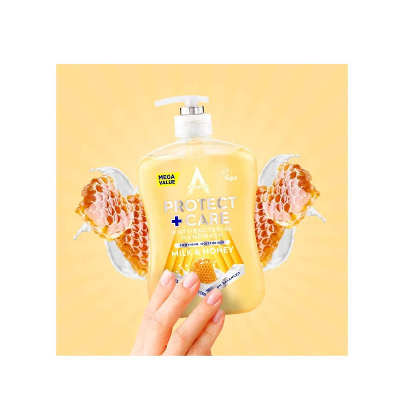 Astonish Protect and Care Kind to Skin Moisturising Anti-Bacterial Hand Wash Soap, Milk and Honey 600ml - image 3