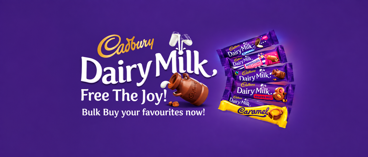 Cadbury Dairy Milk – Free the Joy! Bulk buy your favourites