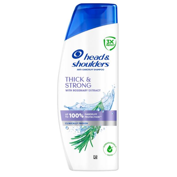 Head & Shoulders Anti-dandruff Shampoo Thick & Strong with Rosemary Extract 250ml