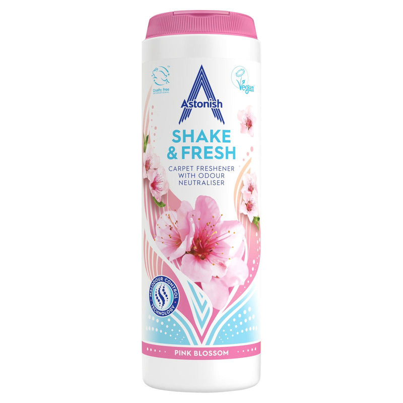 Astonish  Shake & Fresh Carpet Freshener Pink Blossom 350g