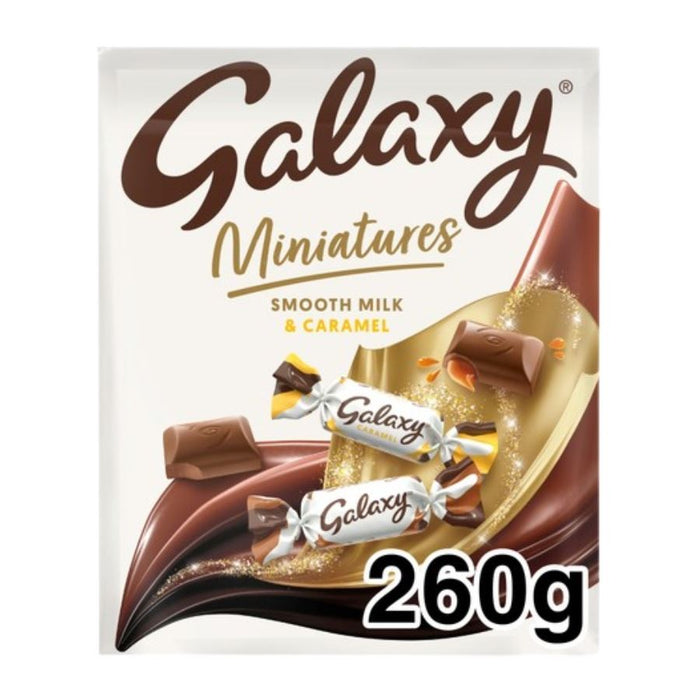 Galaxy Miniatures Smooth Milk & Caramel Chocolate Pouch (10 x 260g)
