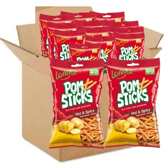 Pomsticks Hot & Spicy 85g (Box of 14)