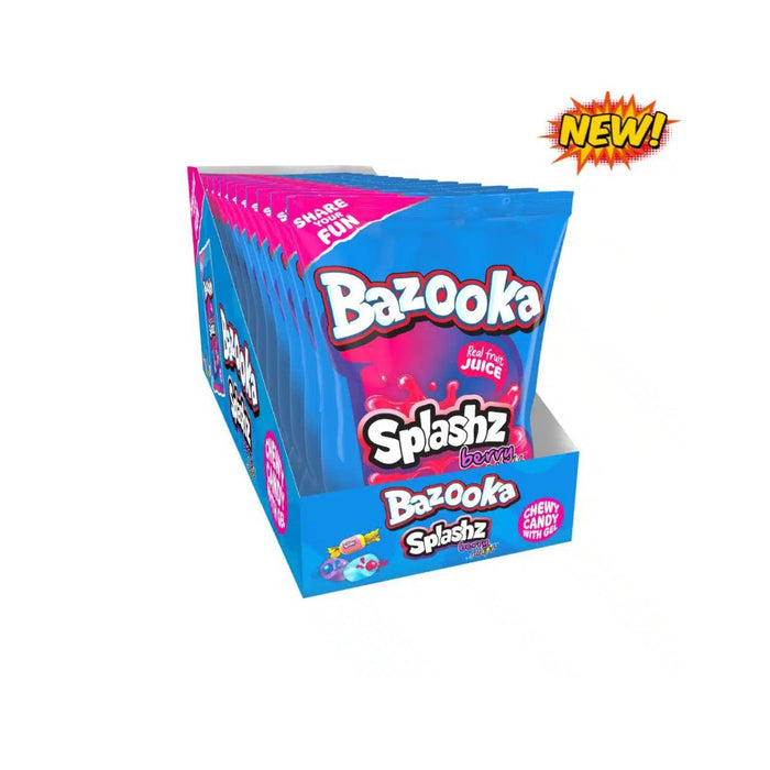 Bazooka Splashz Berry Blast Bag 120g £1.15 PMP (Box of 12)