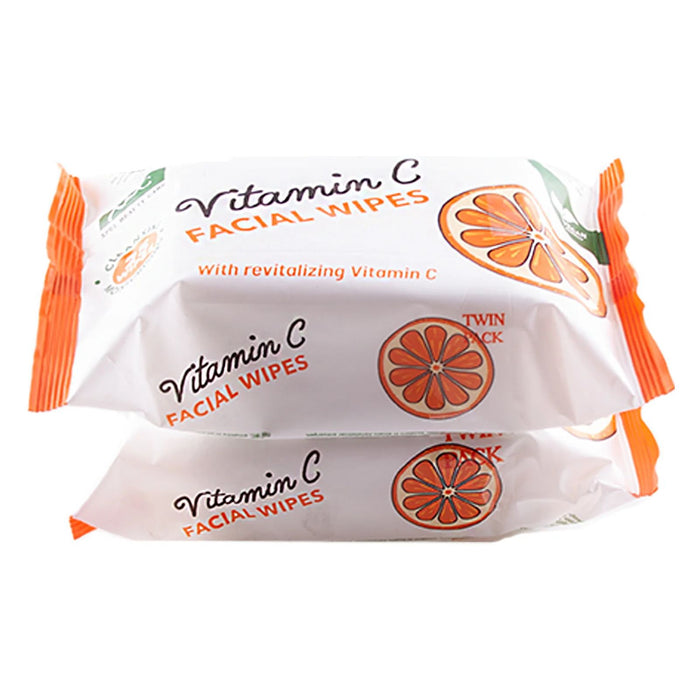 XBC Vitamin C Facial Wipes Twin Pack