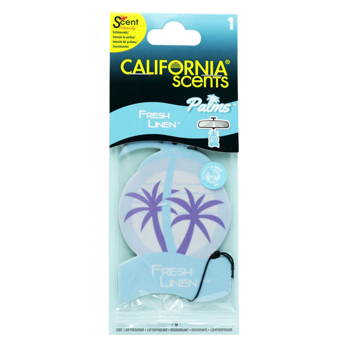 California Scents Palms Fresh Linen Car Air Freshener