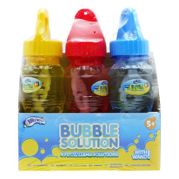 Bubbletastic Bubble Solution with Wand, 3 Pack