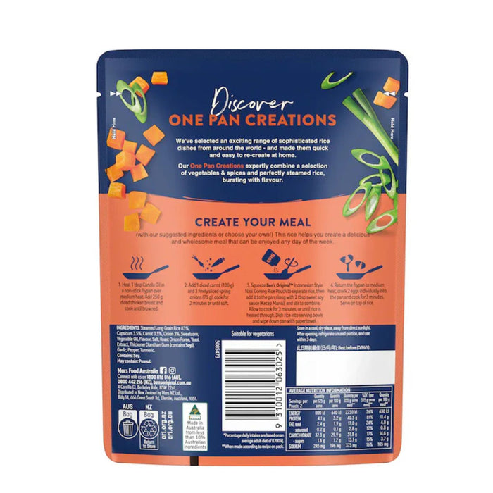 Ben's Original One Pan Creation Indonesian Style Nasi Goreng 250g (Box of 6)