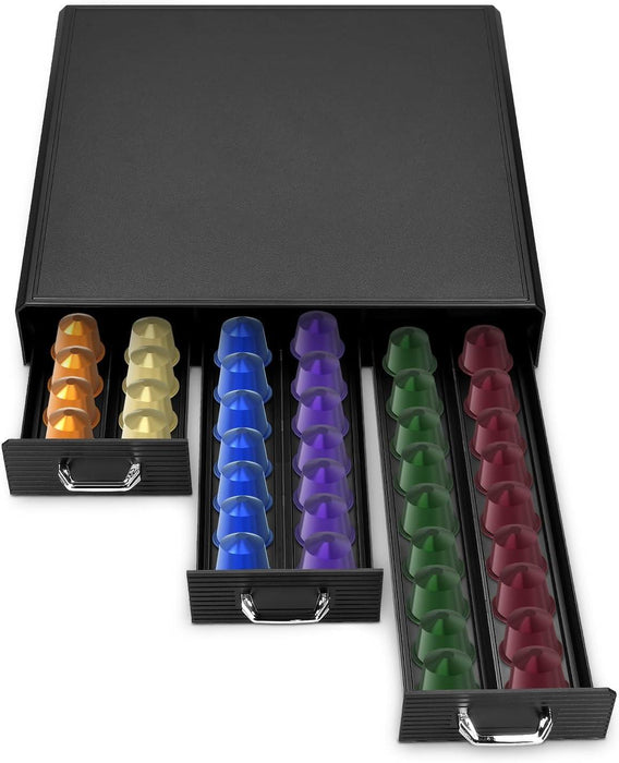 Halter Heat Resistant Coffee Pod Holder with 3 Drawers