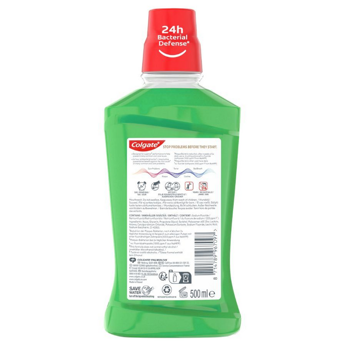 Colgate Total Active Deep Clean Spearmint Mouthwash (500ml)
