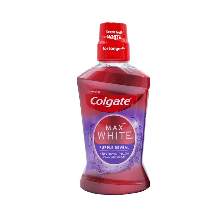 Colgate Mouth Rinse Max White Purple 500 ml
