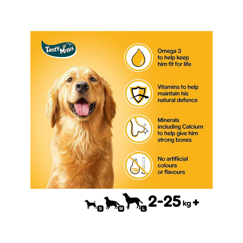 Pedigree Tasty Minis - Beef & Poultry Flavour Slices Dog Treats 155g (Box of 8) - image 2