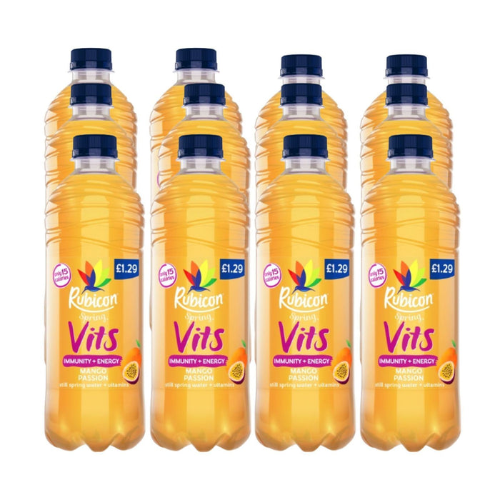 Rubicon Spring Still Vits Mango Passion Pm £1.29 500ml (Box of 12)
